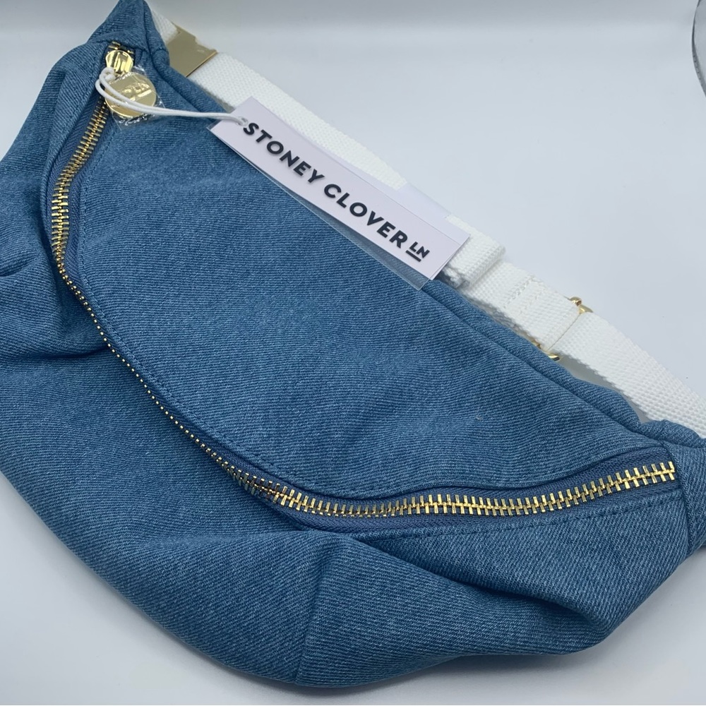 Stoney Clover Lane Denim Jumbo Fanny pack NWT